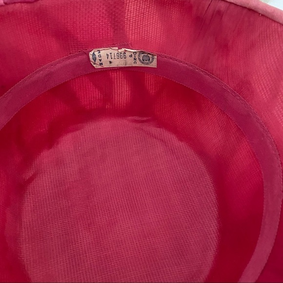 Vintage 2-Tone Pink Bucket Fascinator Hat